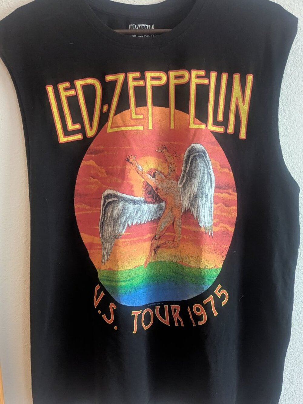 Led zeppelin us tour 1975 tank size XL